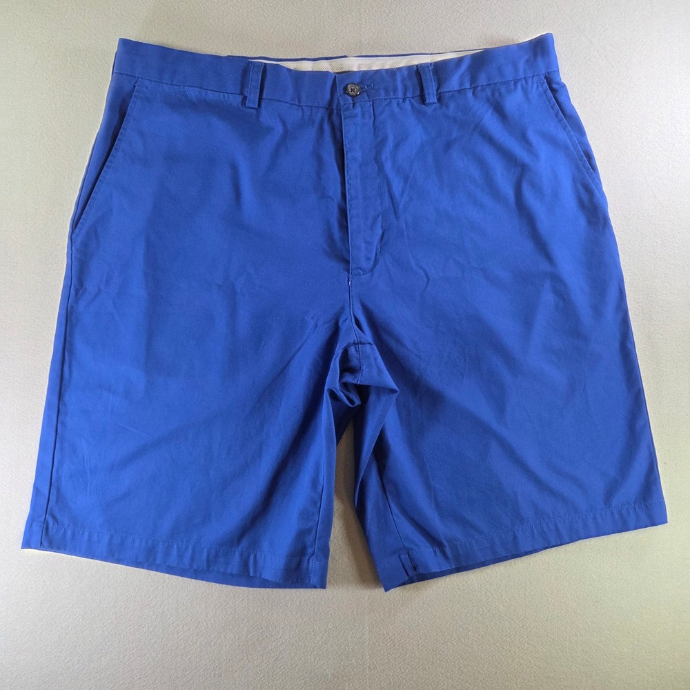 Callaway C-Tech Mens Royal Blue 100% Cotton Golf Shorts Size 38 Flat Front